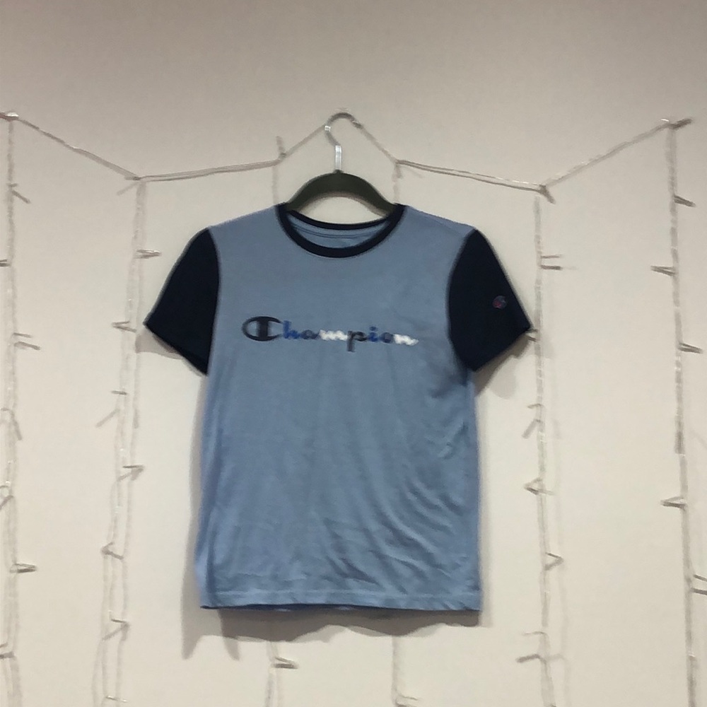 blue champion tee shirt for kids